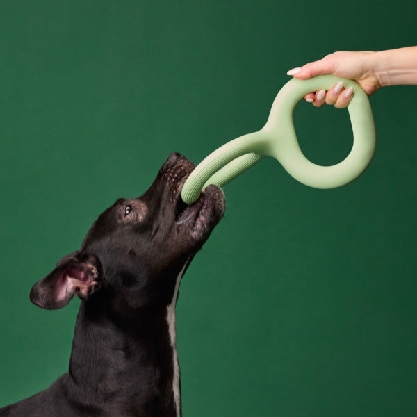Transform Your Pet's Playtime with the Material Rubber Pet Bite Pull Toy
