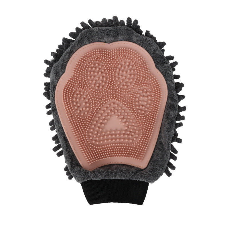 2-in-1 Pet Bathing Brush And Grooming Massage Glove