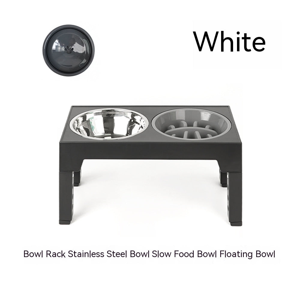 Slow Feeding Pet Bowl Elevated Rack Neck Protection Feeder
