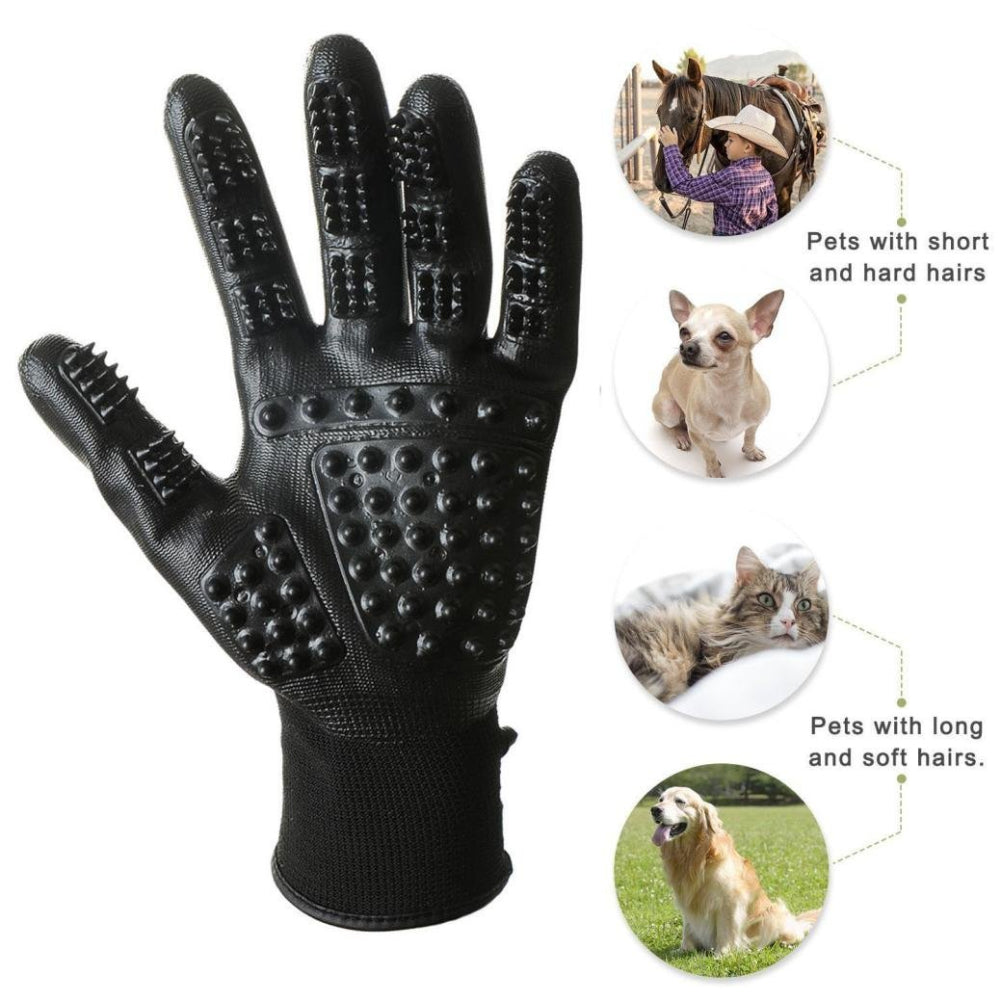 Pet Hair Grooming Glove Soft Rubber Hair Remover Brush