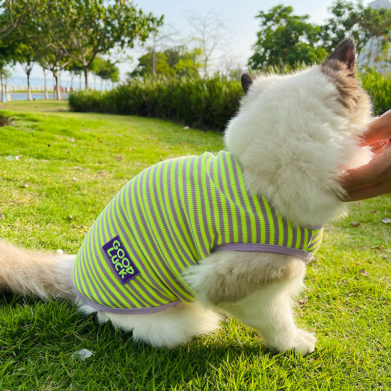 Breathable Striped Vest Pet Clothes