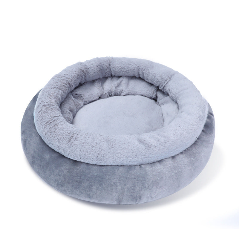 Deep Sleep Kennel Suede Warm Round