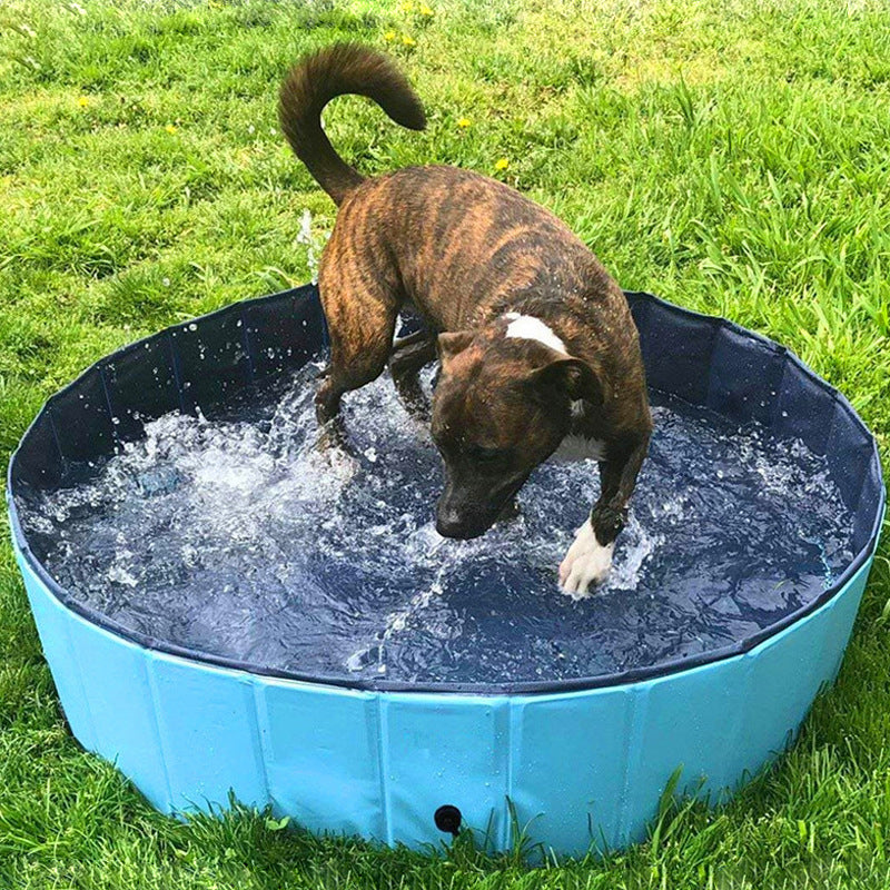 Foldable Pet Bathing Pool Collapsible Indoor Outdoor Bathtub