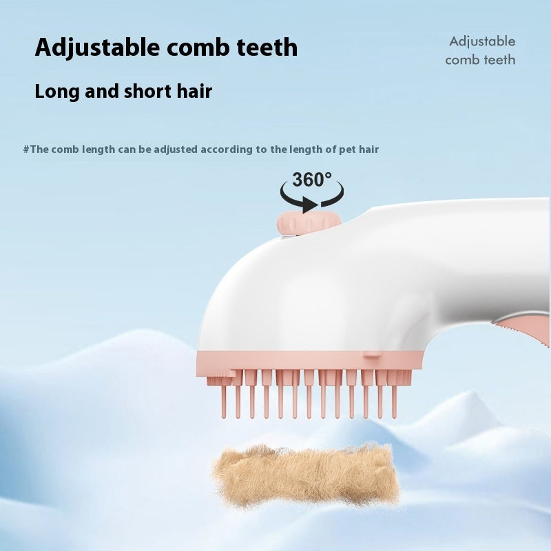 3-in-1 Pet Steam Brush Adjustable Wash-Free Hair Removal Comb