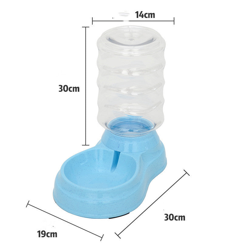 Automatic Bubble Pet Fountain 1.8L Water and Food Feeder