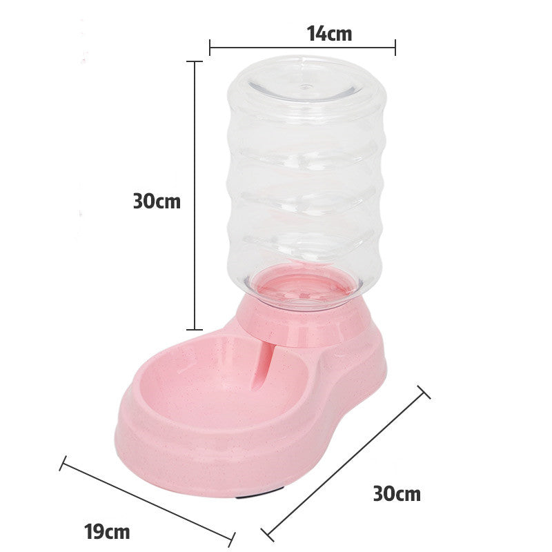 Automatic Bubble Pet Fountain 1.8L Water and Food Feeder
