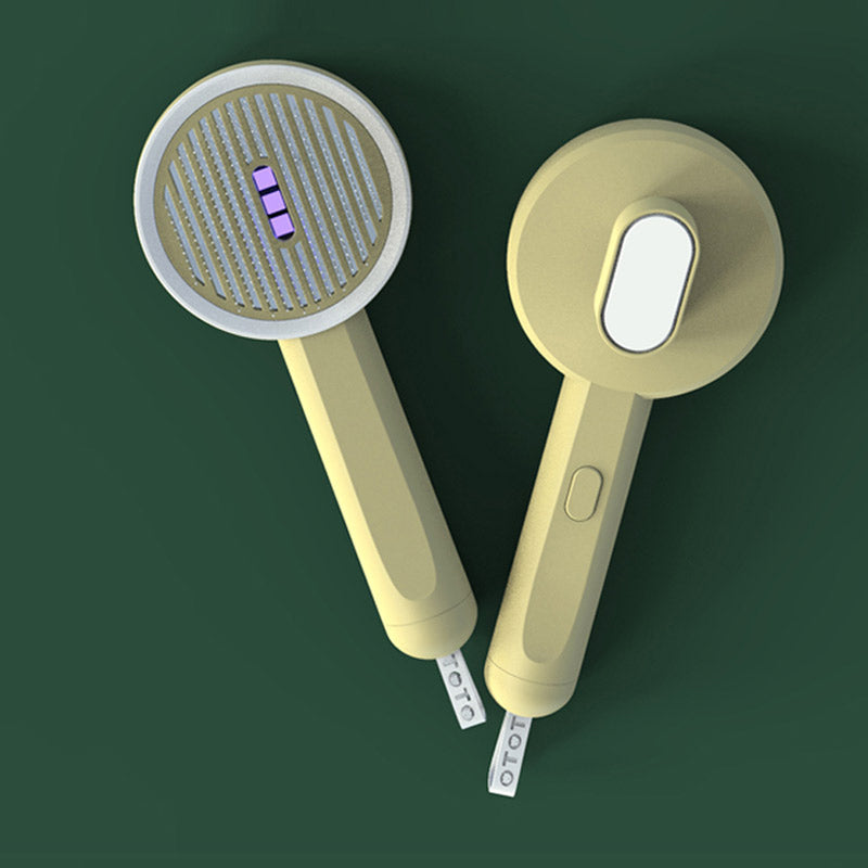 2-in-1 Pet Comb UVC Hair Remover Grooming Brush Tool