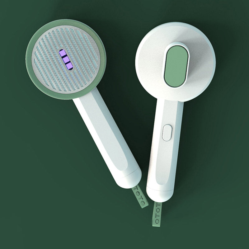 2-in-1 Pet Comb UVC Hair Remover Grooming Brush Tool