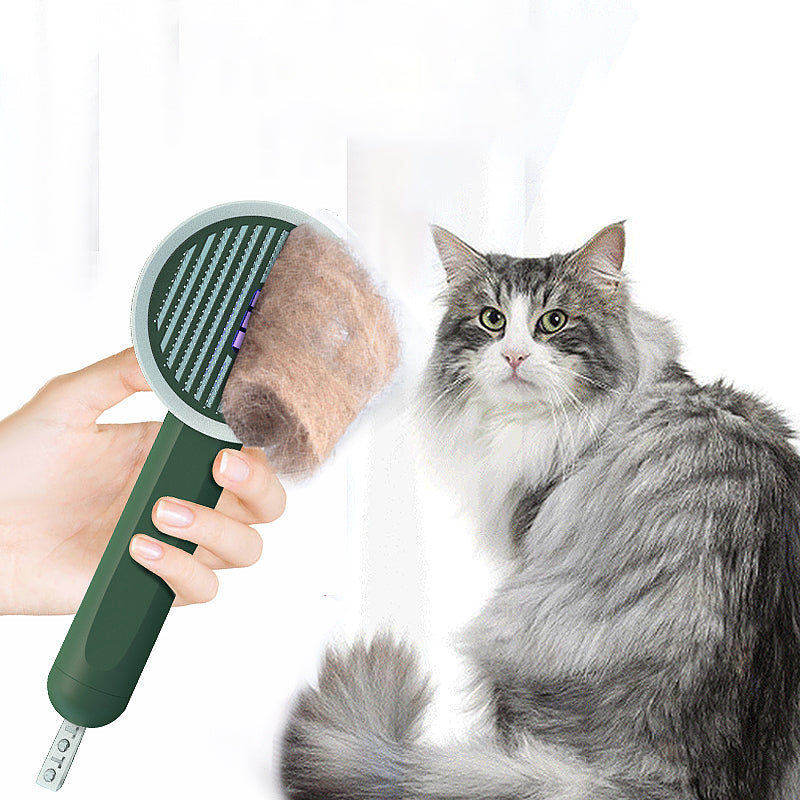 2-in-1 Pet Comb UVC Hair Remover Grooming Brush Tool