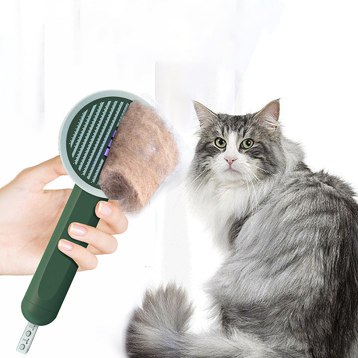 2-in-1 Pet Comb UVC Hair Remover Grooming Brush Tool