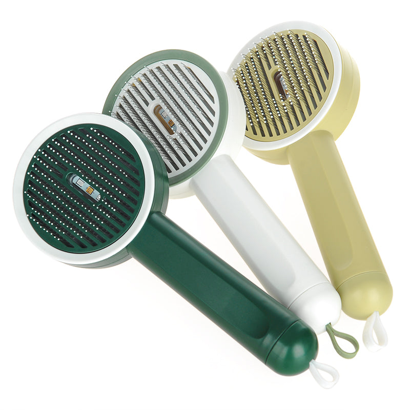 2-in-1 Pet Comb UVC Hair Remover Grooming Brush Tool