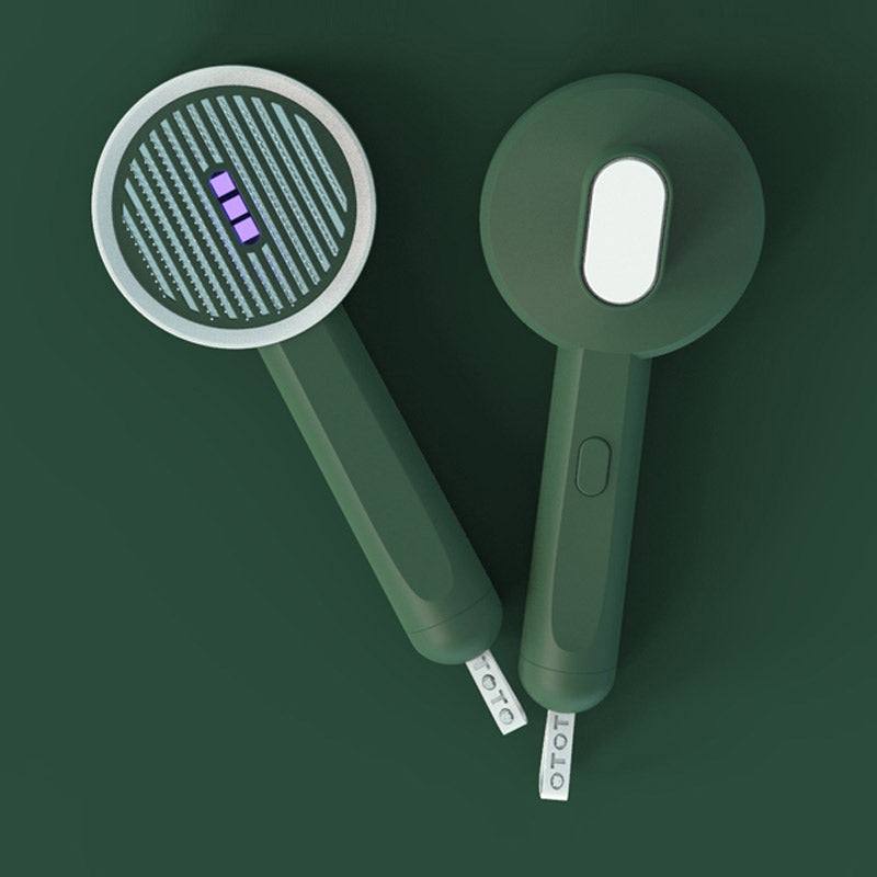 2-in-1 Pet Comb UVC Hair Remover Grooming Brush Tool