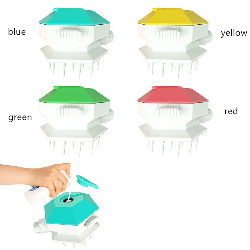 Pet Shower Brush Nozzle for Bathing and Grooming