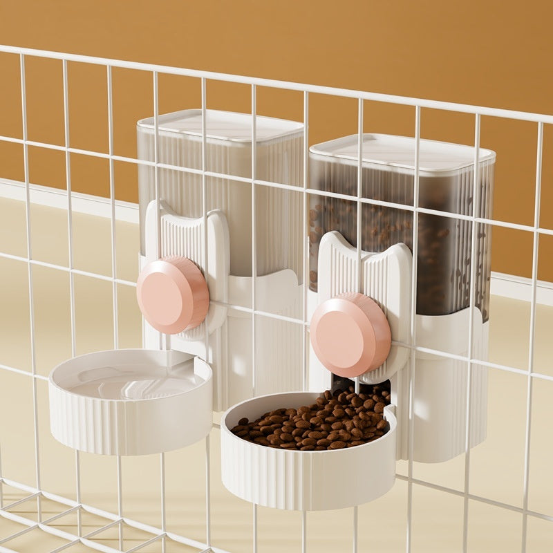 Hanging Automatic Pet Water Fountain and Feeder for Drinking