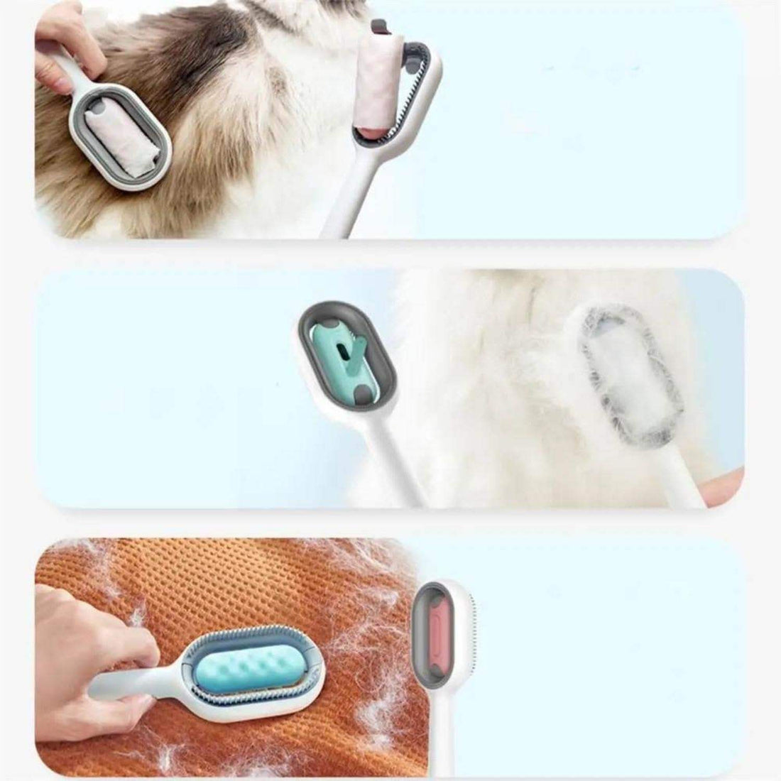 4-in-1 Pet Grooming Brush With Water Tank Hair Removal Comb