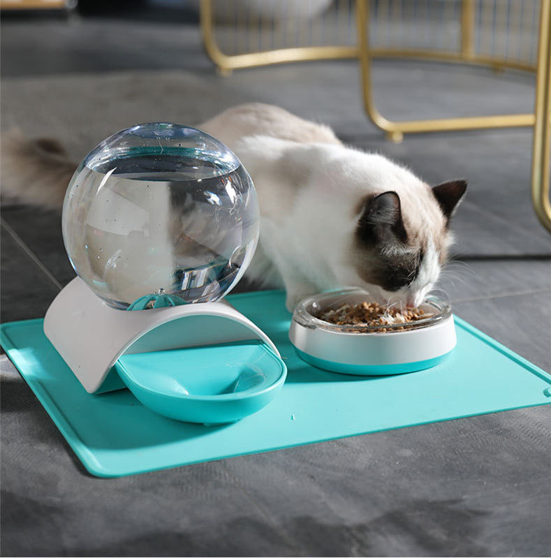 Automatic Pet Feeding Waterer Durable Leak-Proof Drinking Dispenser