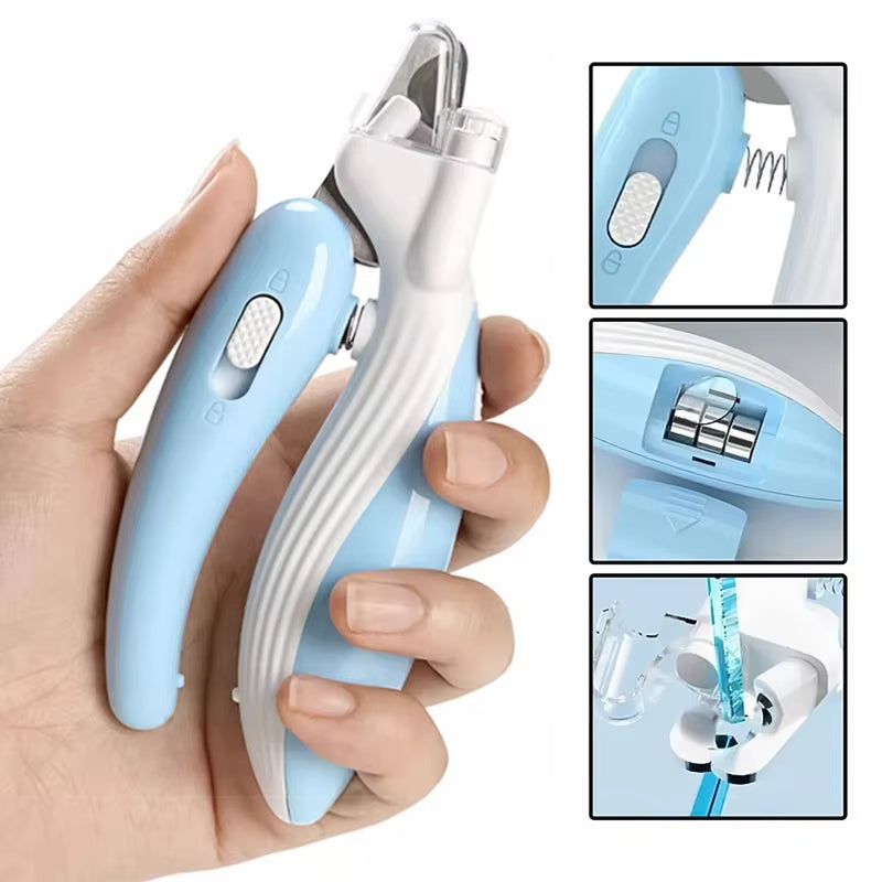 Professional Pet Nail Clippers Labor-Saving Paw Claw Grooming Trimmer