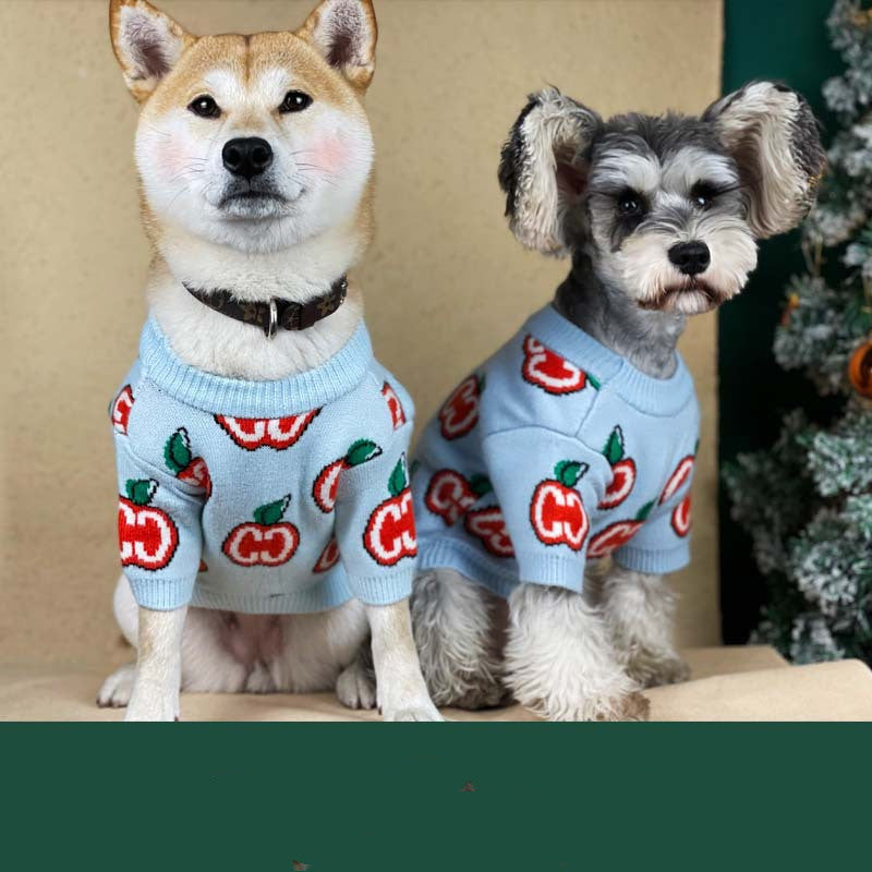 Autumn Winter Thick Knitted Pet Sweater