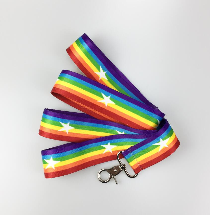 Rainbow Color Pet Chain Leash for Walking