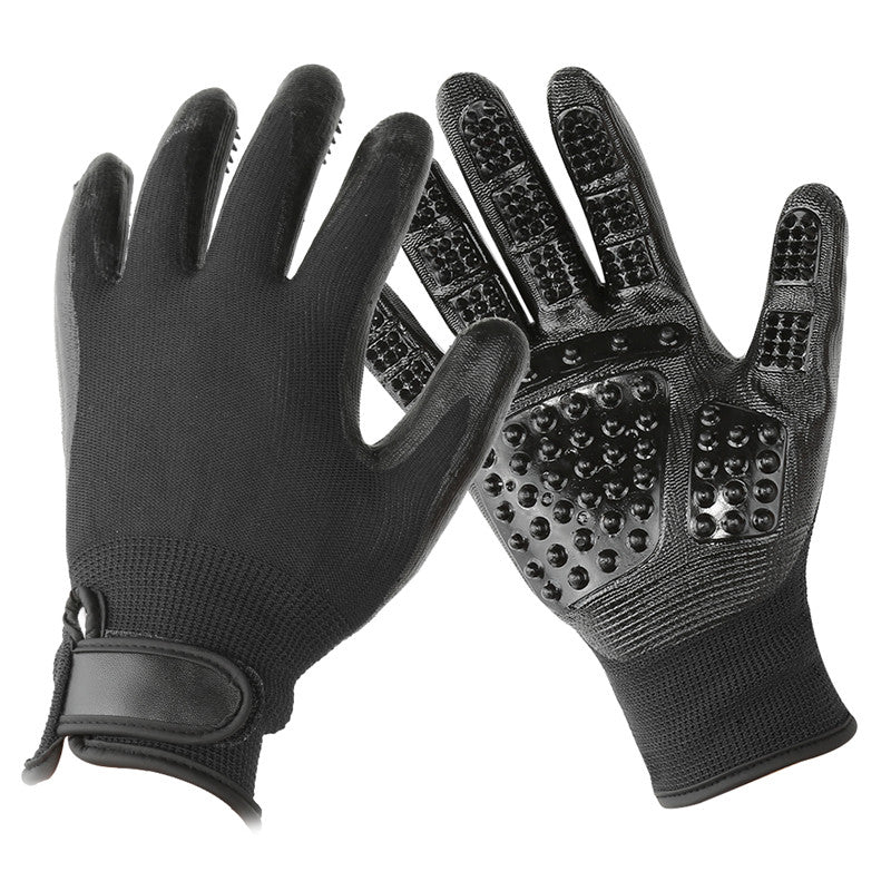 Pet Hair Grooming Glove Soft Rubber Hair Remover Brush