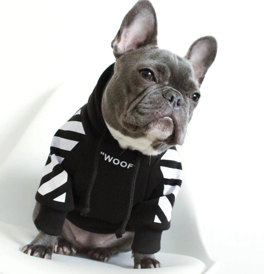 Autumn Winter Three-Stripe Pet Sports Sweater