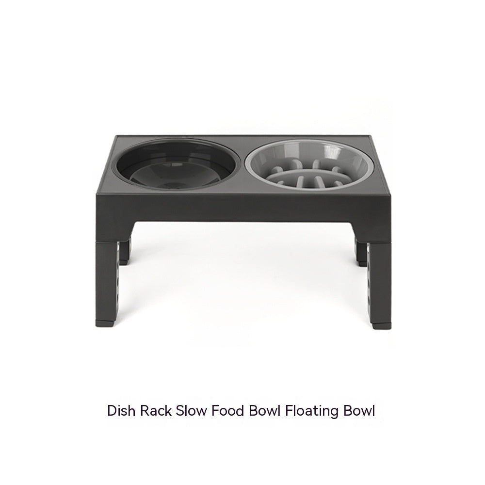 Slow Feeding Pet Bowl Elevated Rack Neck Protection Feeder