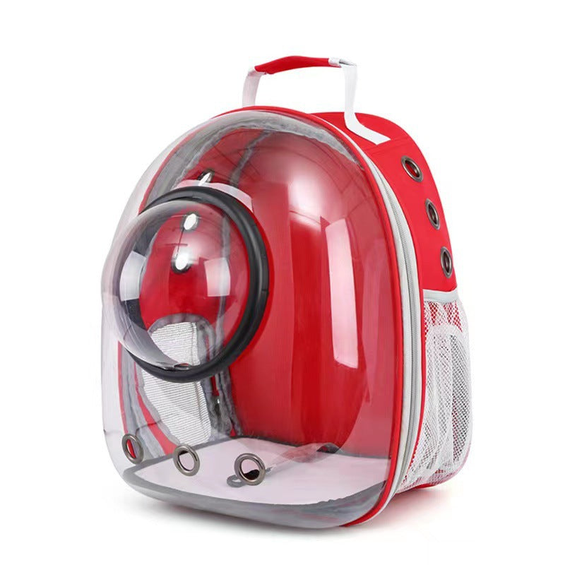Transparent Skylight Pet Backpack Large Capacity Diaper Bag