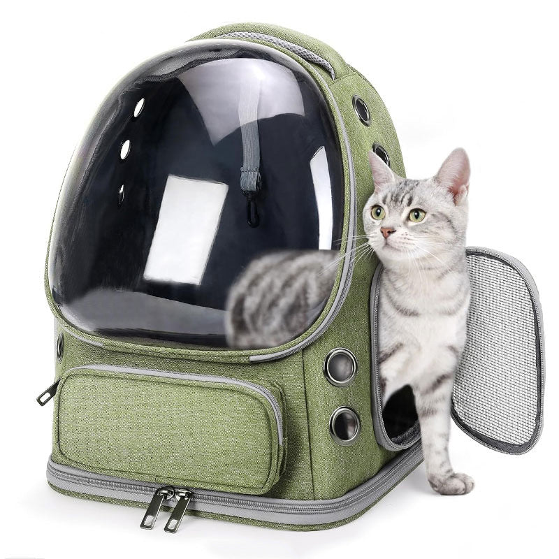 Portable Transparent Space Capsule Pet Backpack Diaper Bag