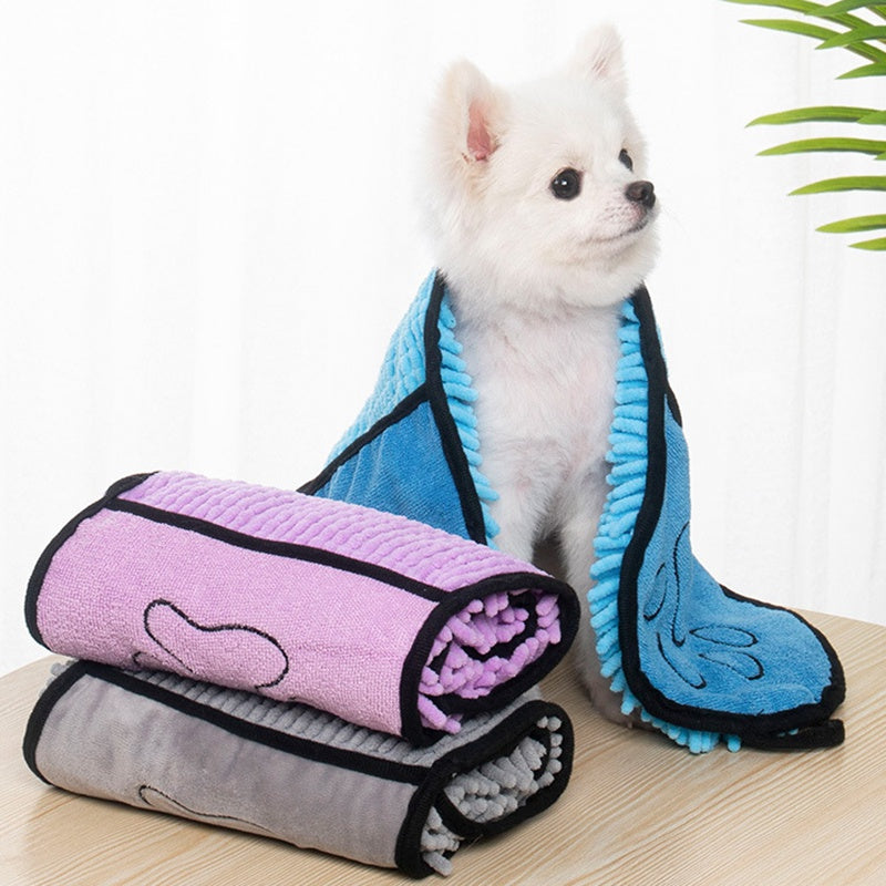 Super Absorbent Quick-Drying Pet Bath Towel Microfiber Robe