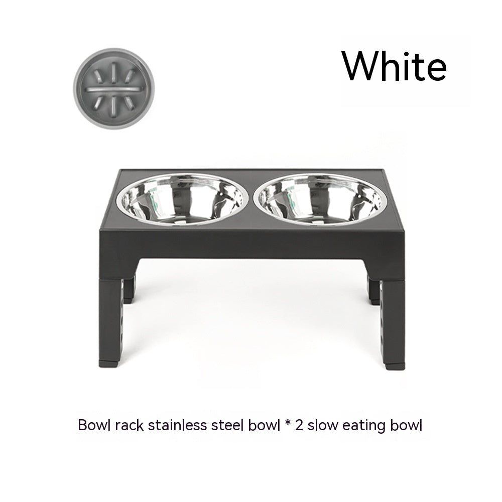 Slow Feeding Pet Bowl Elevated Rack Neck Protection Feeder