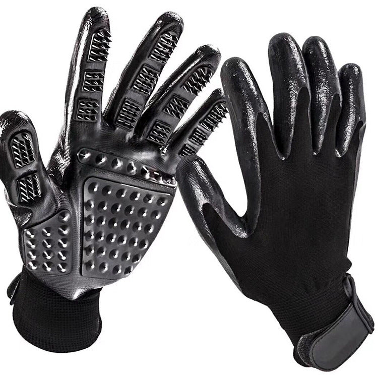Pet Hair Grooming Glove Soft Rubber Hair Remover Brush