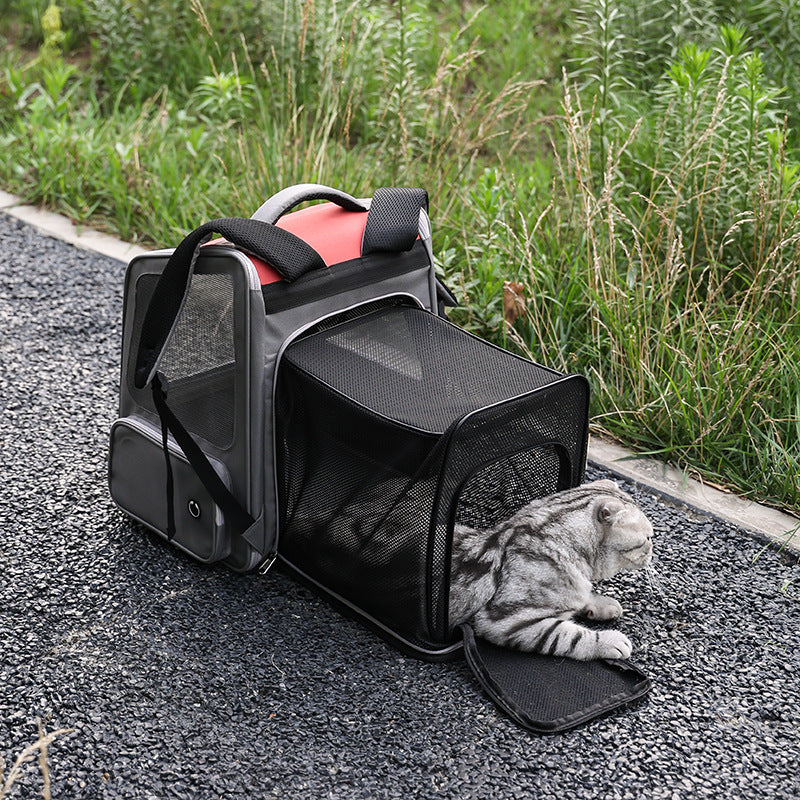 Portable Expandable Pet Backpack Large Capacity Diaper Bag