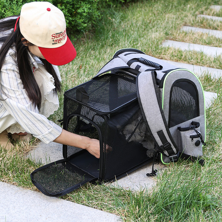 Portable Extendable Pet Backpack Diaper Bag