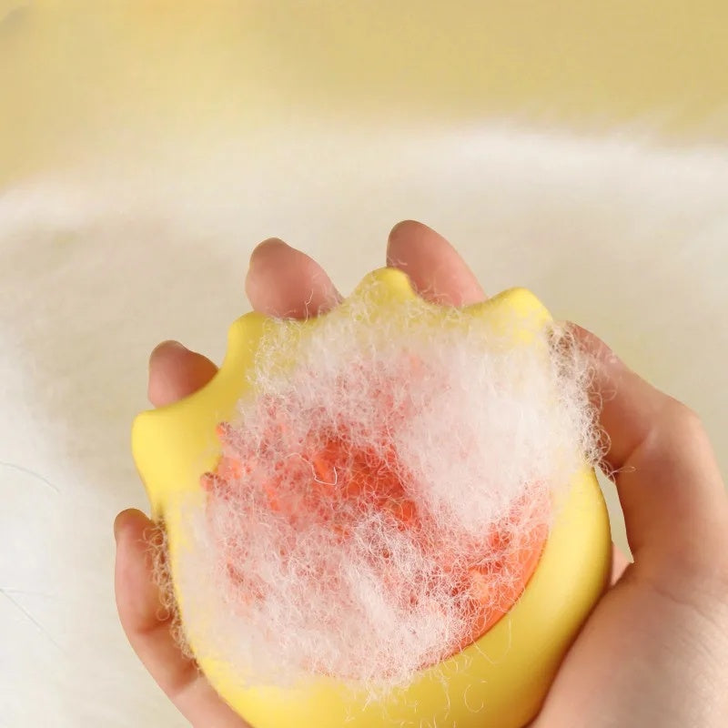 Pet Bath Massage Brush Comb With Shampoo Box For Grooming