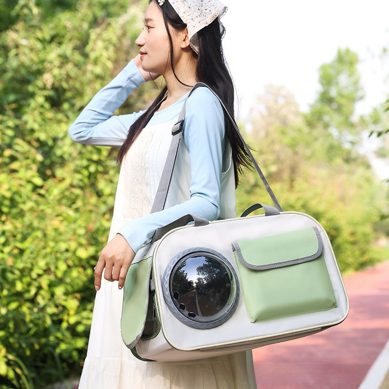 Outdoor Portable Pet Space Capsule Backpack Crossbody