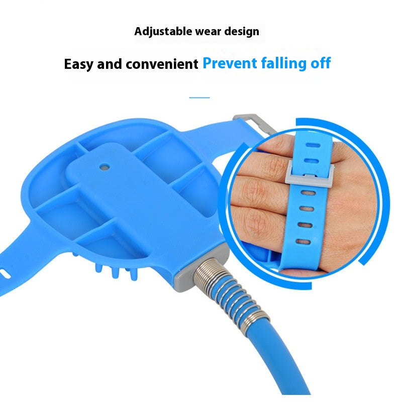Pet Handheld Silicone Bath Gloves Massage Shower Brush