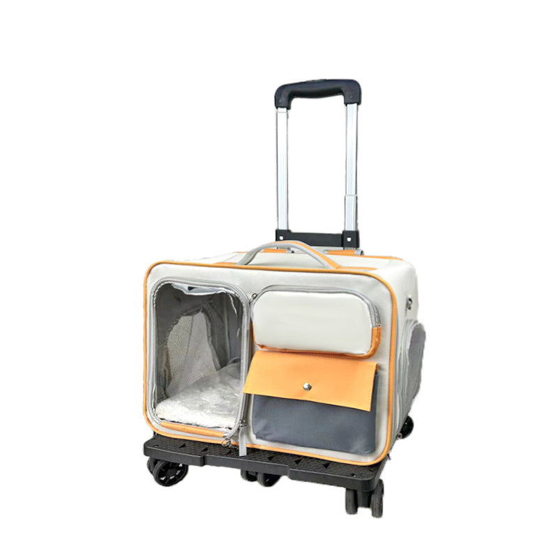 Stylish Anti-Stress Portable Pet Trolley Backpack