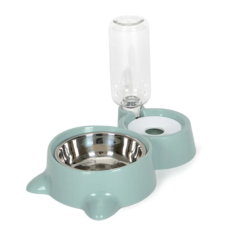Automatic Pet Water and Food Dispenser Gravity Bowl Feeder