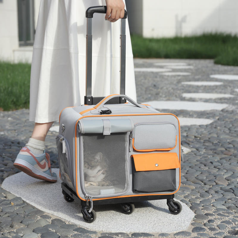 Stylish Anti-Stress Portable Pet Trolley Backpack