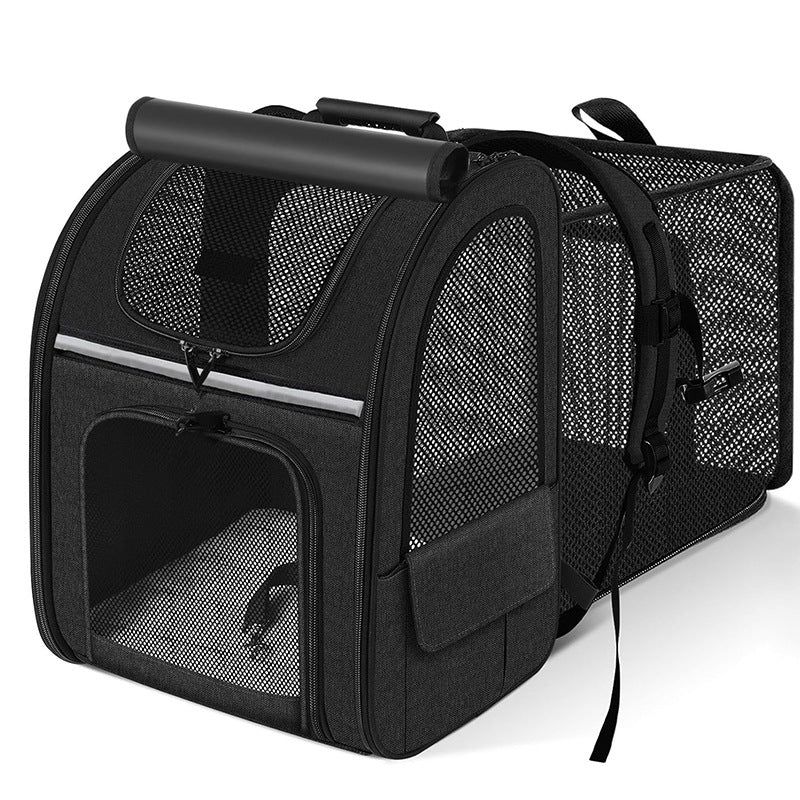 Portable Extendable Pet Backpack Diaper Bag