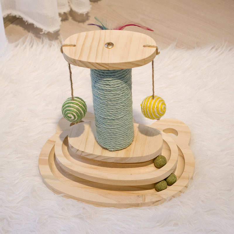 Interactive Pet Scratcher Maze Ball Toy