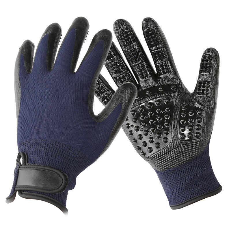 Pet Hair Grooming Glove Soft Rubber Hair Remover Brush