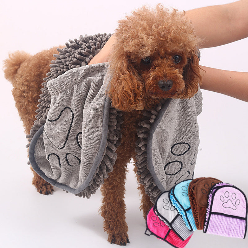Super Absorbent Quick-Drying Pet Bath Towel Microfiber Robe