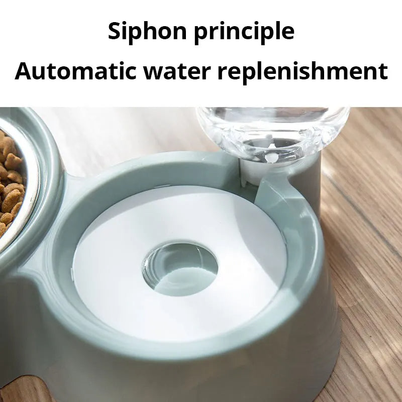 Automatic Pet Water and Food Dispenser Gravity Bowl Feeder
