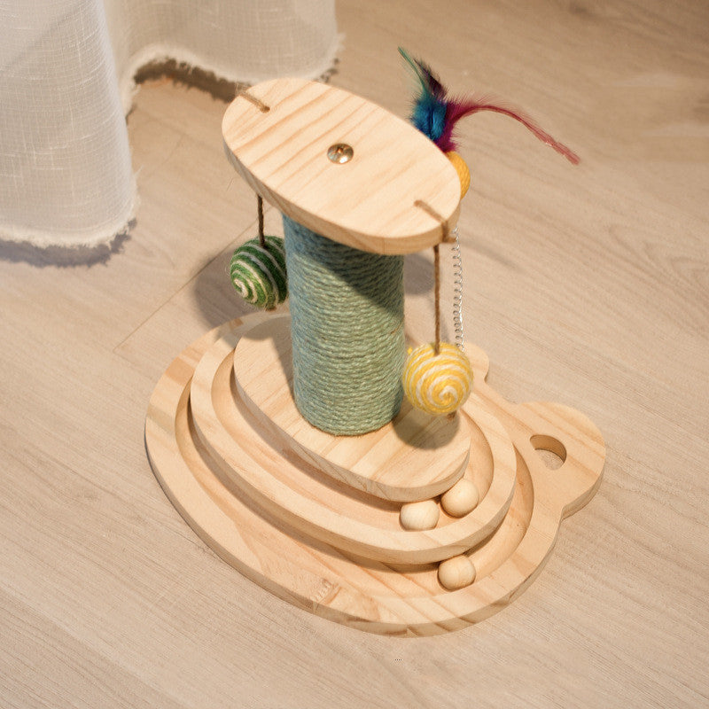 Interactive Pet Scratcher Maze Ball Toy