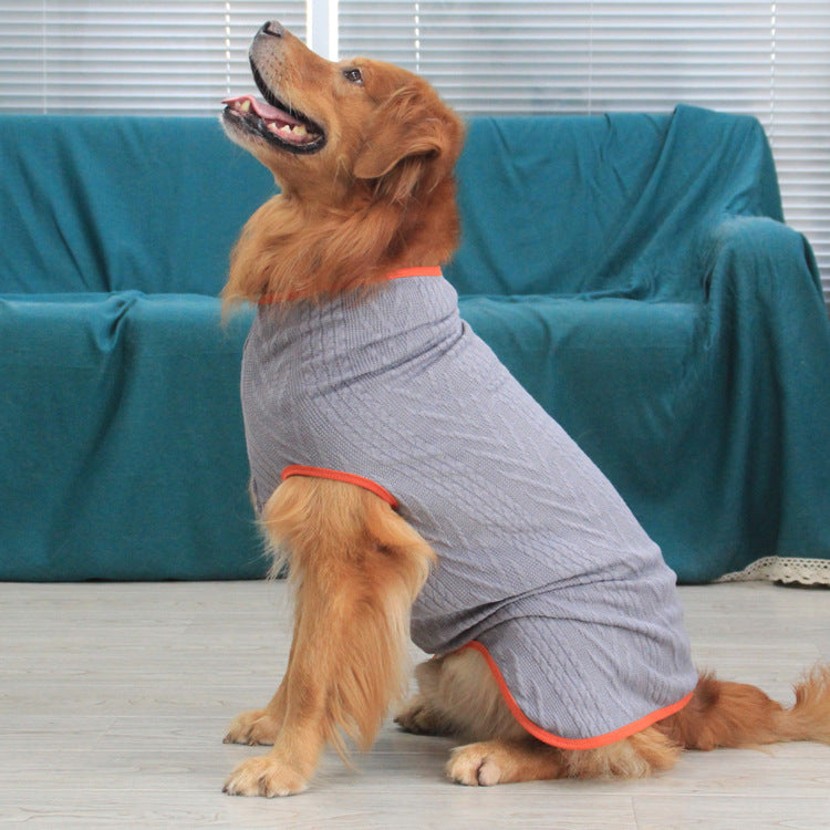High Collar Vintage Winter Pet Sweater