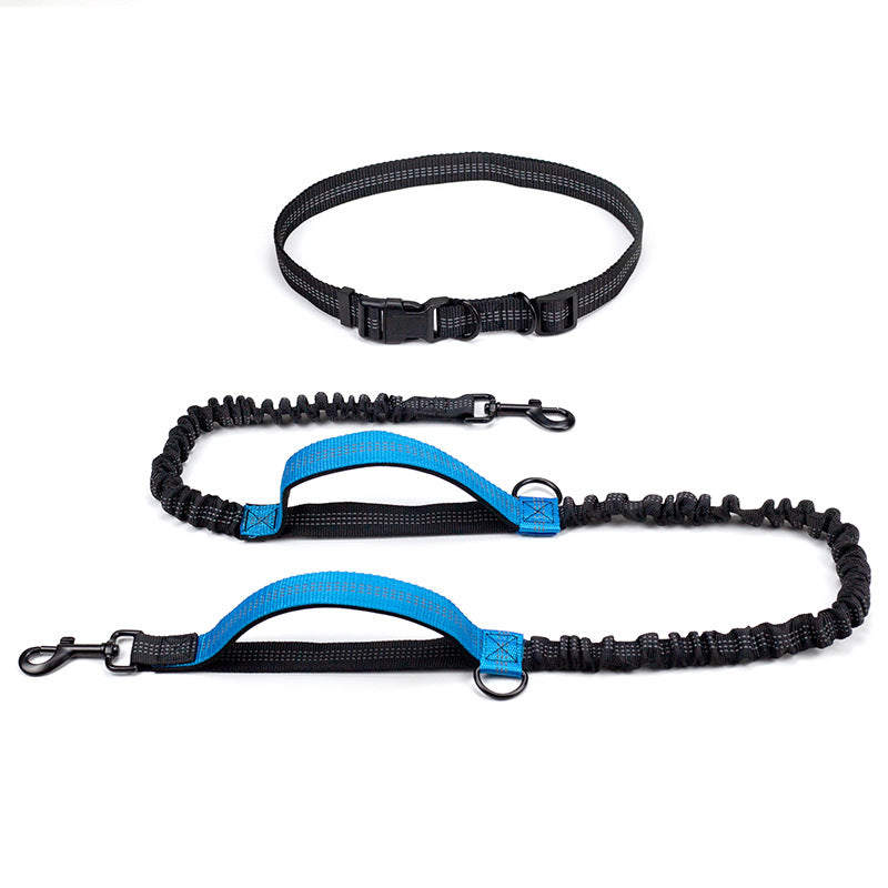 Multifunctional Reflective Double Telescopic Pet Leash Rope
