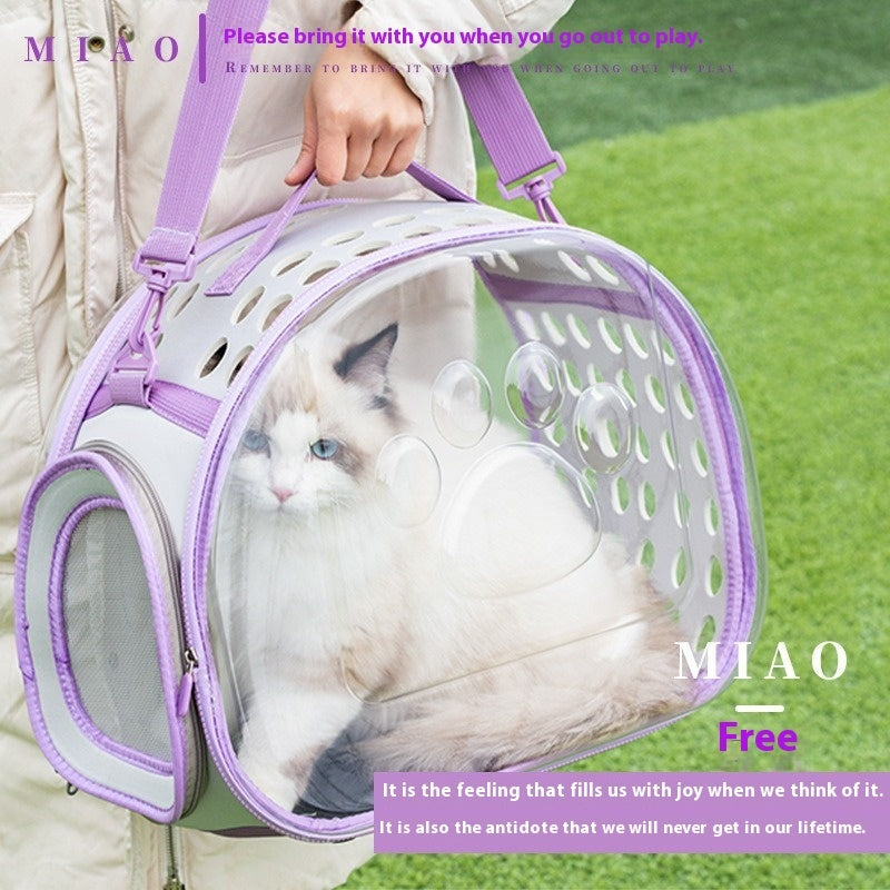 Transparent Space Capsule Backpack For Small Pets