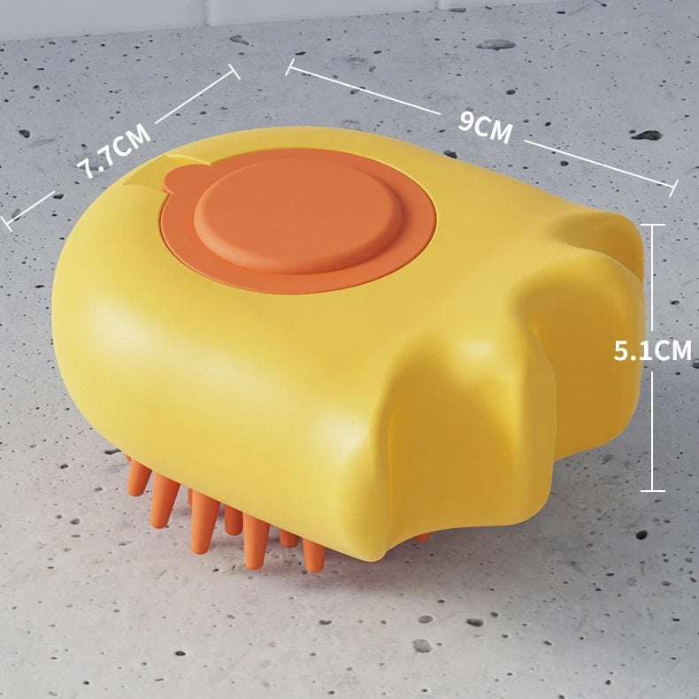 Pet Bath Massage Brush Comb With Shampoo Box For Grooming