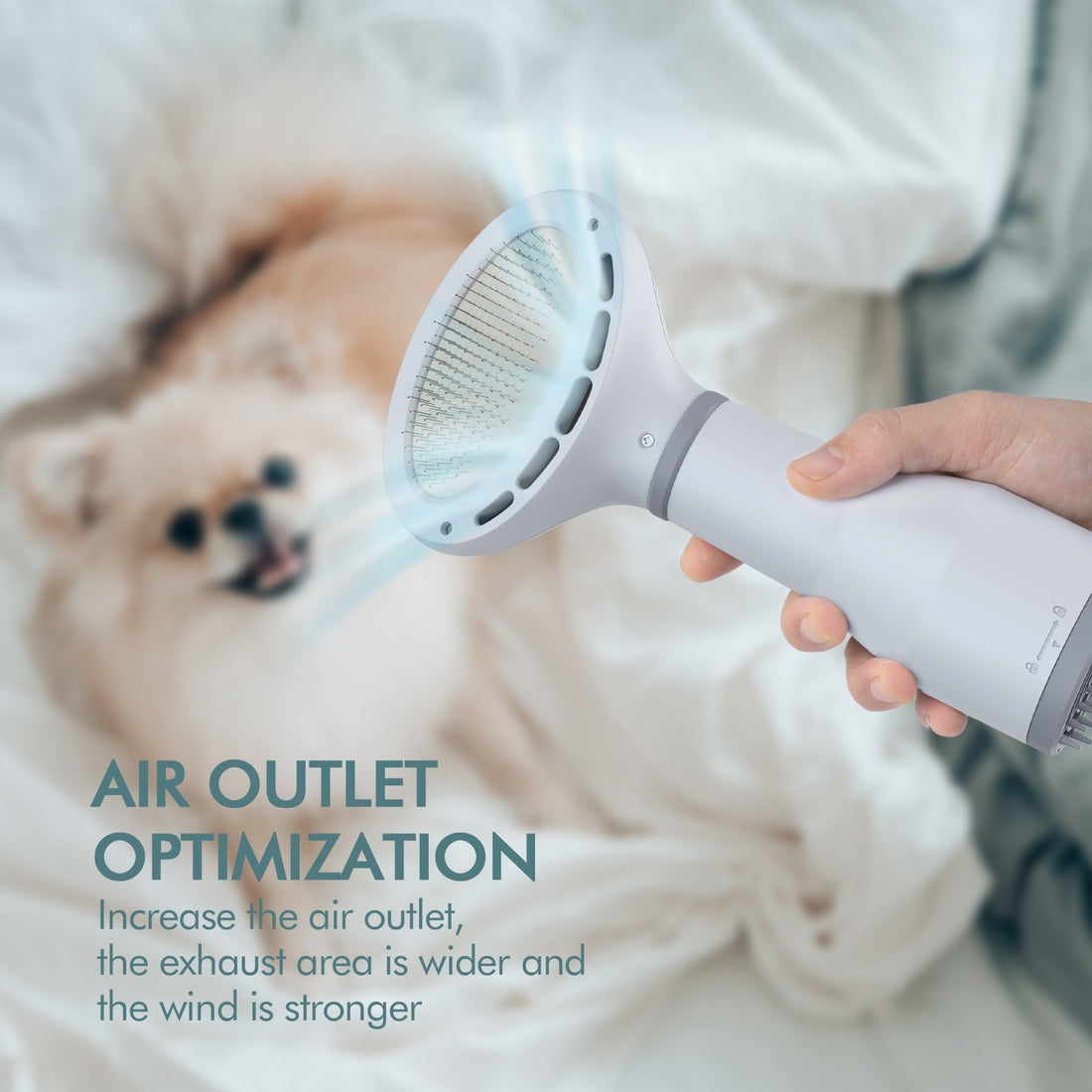 Pet Hair Dryer Grooming Slicker Brush